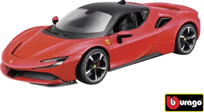 Obrázek produktu pro BBURAGO Ferrari SF90 Stradale, Model supersportovního automobilu, Sestavený, 1:24, Ferrari SF90 Stradale, Jakékoliv pohlaví, Kov, Plast