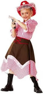 Produktbild von Cowgirl Mädchenkostüm Kinder Größe: S 104