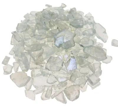 Produktbild von 1kg Glasscherben Crusheis Dekoeis 25-30mm klar Glasbruch Glas