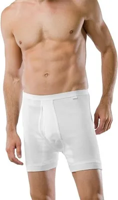 Image de Schiesser Hommes Pantalon court blanc 006