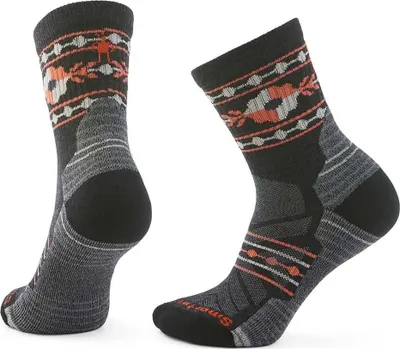 Obrázek produktu pro Smartwool Hike Light Cushion Retro Floral Crew Socks Black EU 34-37 Dámské ponožky Black EU 34-37