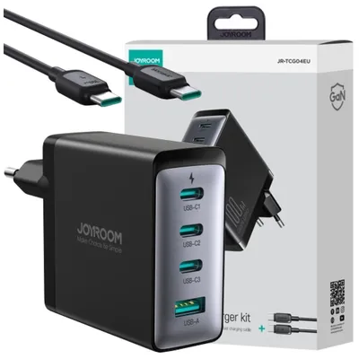 Produktbild von Wandladegerät JOYROOM GaN JR-TCG04EU 100W 3C1A + Kabel 1,2m