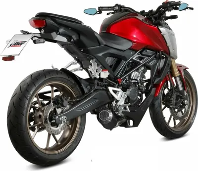Zdjęcie produktu dla Kompletny czarny układ wydechowy MIVV Mk3 do HONDA CB 125 R 2021-2024