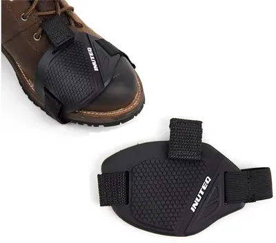 Produktbild von Motorrad-Schuhschutz - Schuhpolster - Schaltpolster - - Schuhschutz - Stiefelschutz - Fußverbindung - - Motorrad-Schutzpolster - Schwarz - 1 Stück - CHPN