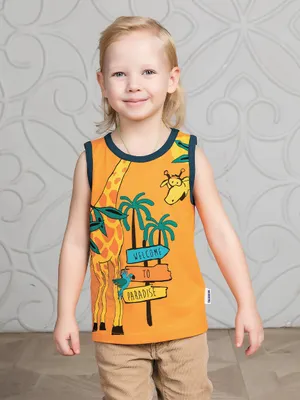 Produktbild von Jungen Tanktop Paradise  - Orange - 116