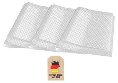 Zdjęcie produktu dla Intirilife zestaw 6 antybakteryjnych przezroczystych mat do lodówki 45 x 30 cm - Chroni owoce i warzywa przed bakteriami i wodą