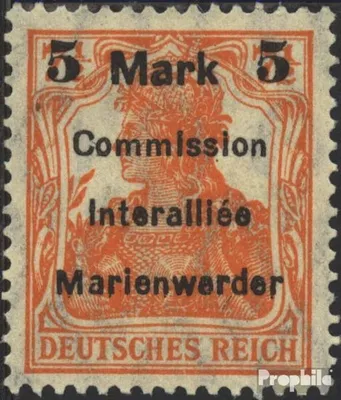 Produktbild von Briefmarken Marienwerder 1920 Mi 25 gestempelt Germania