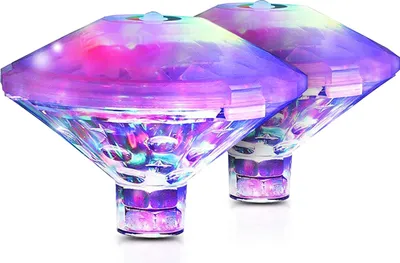 Obrázek produktu pro 2PCS LED diamantové vodotěsné podvodní světlo měnící barvu vany plavecký bazén světlo rybí nádrž fontána barevné podvodní lampy