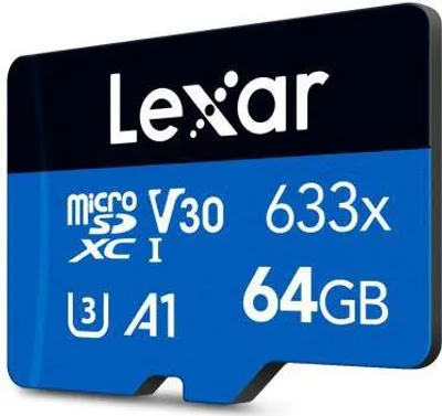 Immagine prodotto di Lexar MEMORY MICRO SDXC 64GB UHS-I/LMS0633064G-BNNNG MicroSD