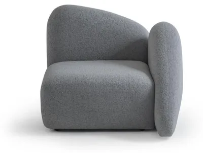 Productafbeelding van Moderne grijze fauteuil van hout met een elegant design