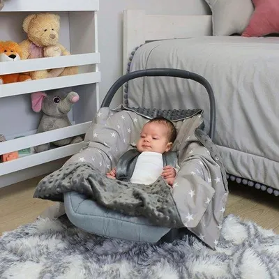 Produktbild von Wickeldecke / Babysitzauflage, Decke / Kuscheldecke, Kinderwagendecke für Kinderwagen, Buggys