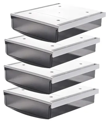 Image de Ensemble de 4 tiroirs pour bureau, avec système de fixation adhésif