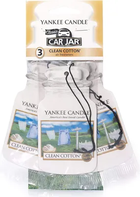 Produktbild von Yankee Candle Car Jar Set Clean Baumwolle