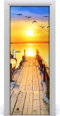 Produktbild von Tulup Türaufkleber 75x205 cm Dekorative Aufkleber Selbstklebend Wasserdichte Tapete Abnehmbar Schlafzimmer Wohnzimmer Wohnkultur - Seenlandschaft