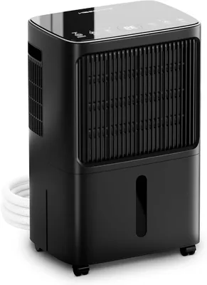 Produktbild von Luftentfeuchter – Feuchtigkeitsentferner – Für feuchte Räume – 16 Liter pro Tag – 70 m² – Schwarz