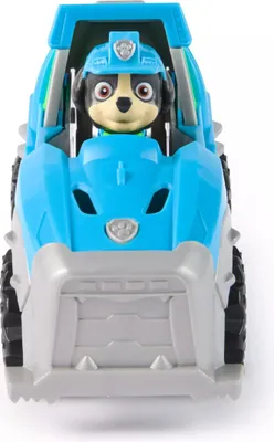 Produktbild von PAW Patrol - Rex-Figur mit Dinosaurier-Rettungsfahrzeug, stabiles Basis-Fahrzeug (2025), authentisches Spielzeug zur Serie für Kinder ab 3 Jahren, Fahrzeug, 3 Jahr(e), Kunststoff, Blau, Grau