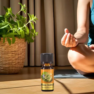 Produktbild von Klärend & zitronig – Melisse Indikum ätherisches Öl 10 ml – Citronella Duftöl für Diffuser, Duftlampe & Raumduft