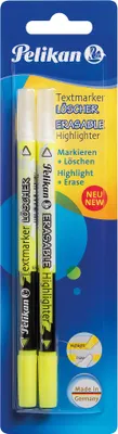 Obrázok produktu pre Pelikan Textmarker 456, 2 kusov, Žltá, Kolo, Blistr, Nemecko