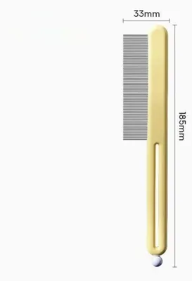 Produktbild von INF Haustierkamm Edelstahl PP-Griff 18.5cm x 3.3cm zum Entfilzen
