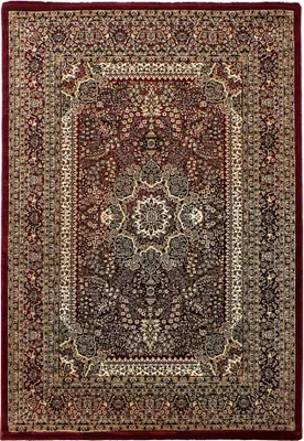 Productafbeelding van Tapijt, vloerkleed voor de woonkamer, rood, 80x150 cm, met een oosters design
