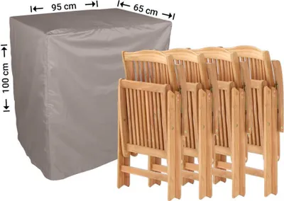 Produktbild von Raffles Covers Gartenstuhl-Schutzhülle 95 x 65 H: 100 cm | Atmungsaktiv | Wasserdicht | UV-beständig | Doppelnähte | Elastischer Kordelzug