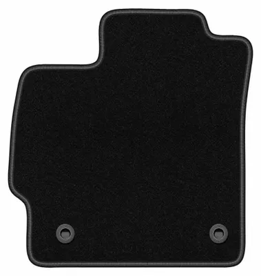 Productafbeelding van Velours bestuurdersmat voor Toyota Prius III XW30 2011-2015 (hatchback) – zwart, op maat – Wielganizator BASIC