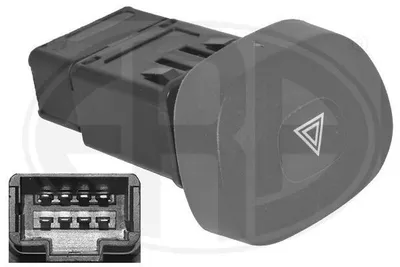 Produktbild von ERA Warnblinkschalter 662558 für RENAULT CLIO II (BB0/1/2, CB0/1/2) CLIO II Kasten (SB0/1/2)
