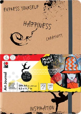 Produktbild von Marabu Notizbuch "Art Journal" DIN A4 180 g/qm 72 Blatt