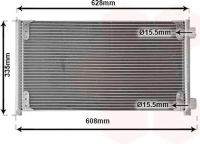 Produktbild von VAN WEZEL 17005213 Kondensator Klimaanlage Klimakondensator für FIAT PUNTO (188)