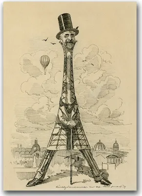 Produktbild von Poster - Canvas - Leinwand - 59,4 cm x 84,1 cm - Fotoposter - Leinwandkunst - Gustave Eiffel