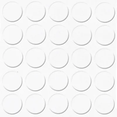 Produktbild von haggiy Selbstklebende Abdeckkappen für Möbel - Durchmesser 14 mm - 25 Stück - Möbelpflaster (Alaska Weiß)