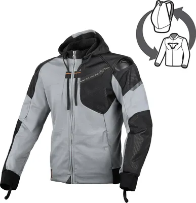 Produktbild von Macna Distec Motorrad Textiljacke, grau/schwarz, M