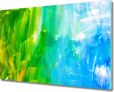 Produktbild von Coloray Hackbrett Kochplattenabdeckung Herdabdeckplatte 80x52 cm Schneidebrett Küchenbrett - Malerei