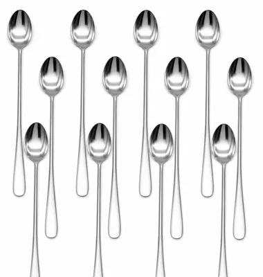 Eislöffel 19,8 cm Edelstahl, Cocktaillöffel mit langem Griff