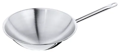 Produktbild von Wok, Wokpfanne, Edelstahl 18/10, Ø36 cm. 12,5 cm Höhe und 5 Liter