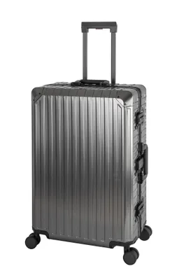 Produktbild von TRAVELHOUSE® Tokyo Aluminium Koffer anthrazit ca. H 72 x B 45x T 28 cm Reisekoffer