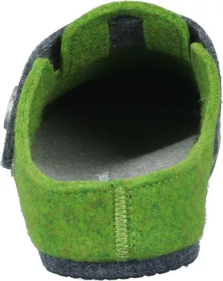 Produktbild von Fly Flot Damen Pantoffel Hausschuh Filz Klettverschluss 320137, Größe:40 EU, Farbe:Grün
