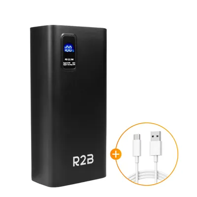 Produktbild von R2B Powerbank 30000 mah - Schnelles Aufladen - kompatibel mit iPhone, Samsung, Huawei, Tablets