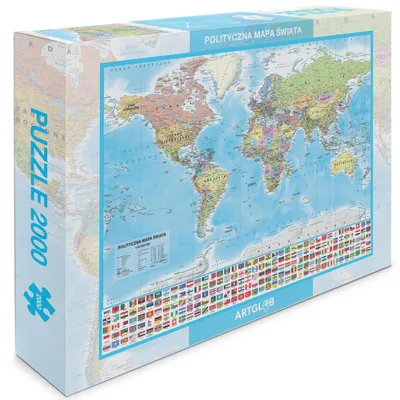 Image de Puzzle Carte du monde politique 2 000 pièces