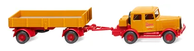 Produktbild von Wiking Traktor Hanomag + Pritschen Anhänger Bölling 085048