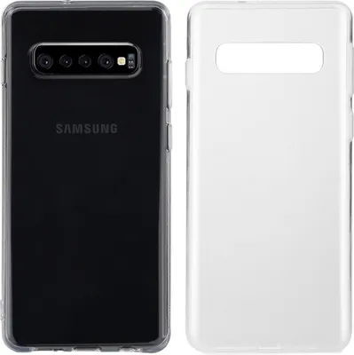 Produktbild von wortek Hülle Samsung Galaxy S10+ Silikon Handyhülle Schutzhülle TPU Soft Case | Kratzfest | Ultra Dünn mit Kamera-Schutz | Transparent