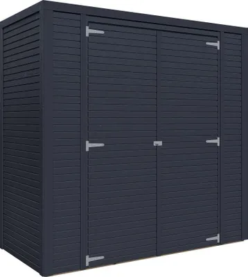 Produktbild von Bertilo Gerätehaus Box 1 - 18 mm anthrazit Box 1: 208 x 103 cm