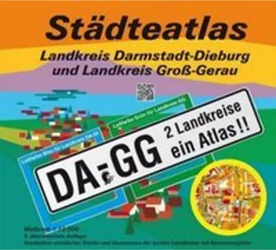 Obrázok produktu pre Atlas miest okresov Darmstadt-Dieburg a Groß-Gerau 1:13 000