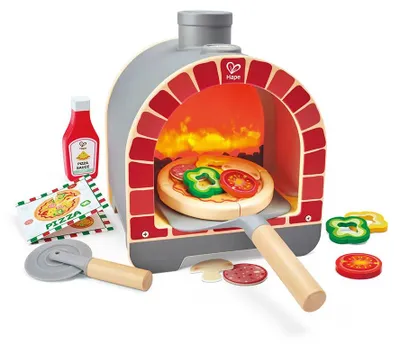 Immagine prodotto di Forno giocattolo per pizza Hape per bambini - Cucina giocattolo in legno
