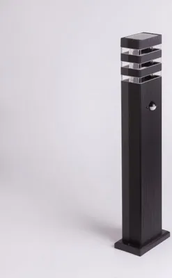 Image de Lampe sur pied d'extérieur avec détecteur de mouvement 60 cm 1xGU10 IP44 noir aluminium Ecolight EC79422