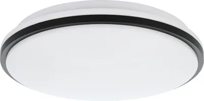 Produktbild von EGLO LED Deckenleuchte Marunella,Wandlampe Ø 34 cm in Stufen dimmbar, Deckenlampe aus Stahl in Schwarz und Kunststoff, Wohnzimmerlampe neutralweiß