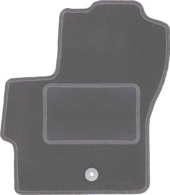 Obrázok produktu pre Rohožka pre vodiča z velúru v grafitovej farbe, vhodná pre Mazda 3 I BK (2003-2009, hatchback) – s upevnením – presne na mieru