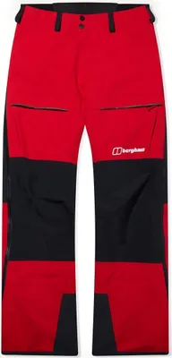 Wasserdichte Mtn Guide Gtx Pro Pant von Berghaus in Rot und Schwarz; Hardshellhose für Damen.