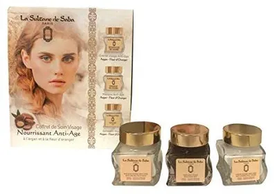 Gesichtspflegeset Argan & Orangenblüte, 3x50 ml
