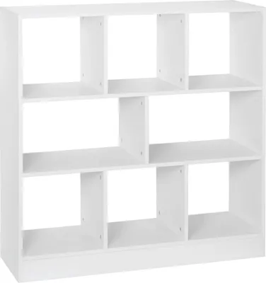 Obrázok produktu pre Knižnica Bolt Edge Malda – 8 priehradiek – biela – do obývacej izby, spálne a detskej izby – melamínové drevo E1 – 97 x 30 x 100 cm